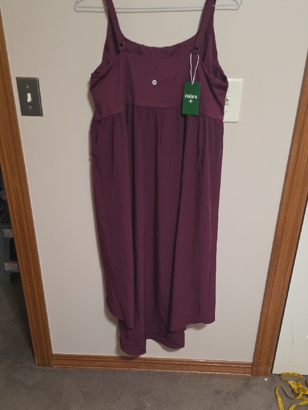 HALARA Plum Purple Sleeveless Ruffled High-Low Dress - Picture 5 of 11